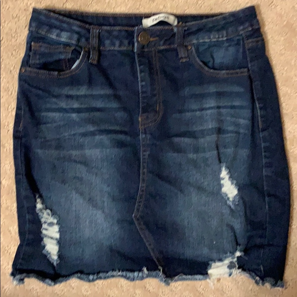 Refuge jean skirt